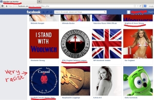 Sheriden Hawkes - B&H Strong admin - racist 'likes'