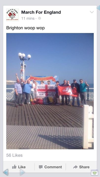 MfE lording it over Brighton on Thursday (they were actually hiding on the pier)