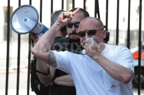 Far-right stand-up comic Eddie Stampton